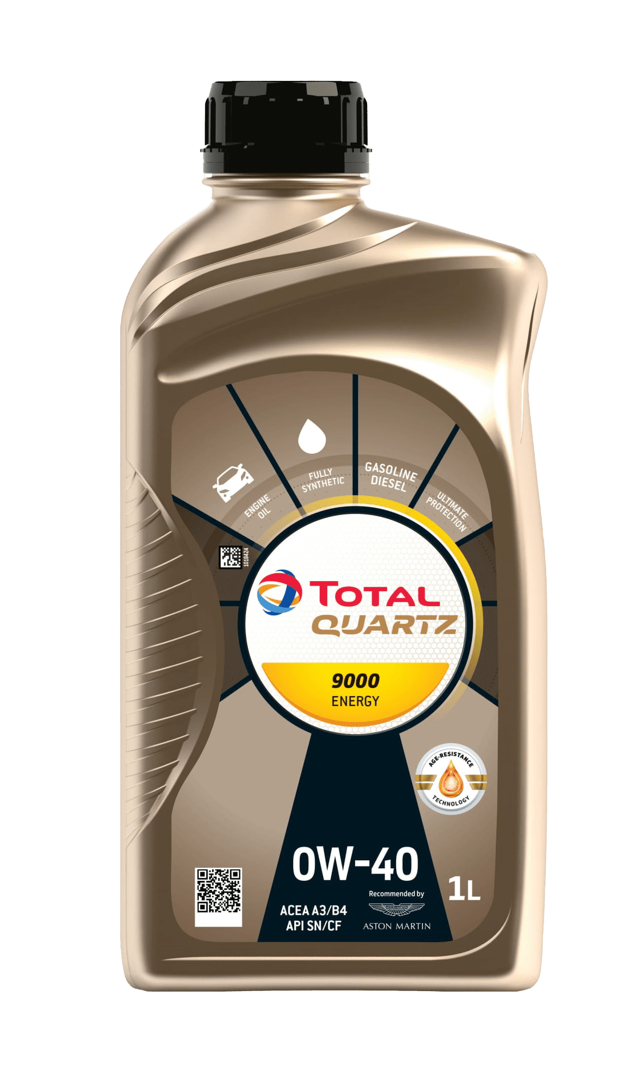 Моторное масло Total QUARTZ 9000 ENERGY 0W40, 1л